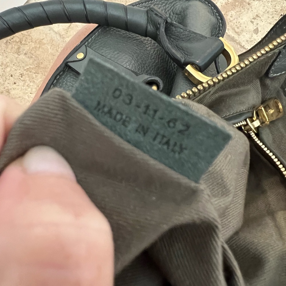 Chloe “Marcie” satchel bag in grey. Beautiful bag, excellent used condition! - Picture 10 of 15